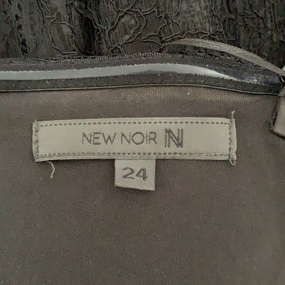 Black Satin/Lace Dress - Picture 7 of 7